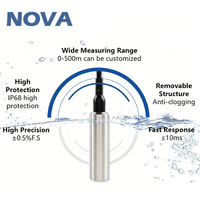 Sensor de Nivel de Agua para Pozos Profundos de 100m con Modbus RS485, Medidor de Nivel de Agua Sumergible para Sistemas de Gestión de Riego IoT