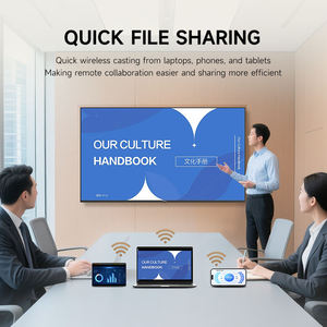 Tất cả trong một tương tác màn hình cảm ứng thông minh bảng trắng 4K UHD Wall Mount được xây dựng trong máy ảnh cho văn phòng hội nghị cuộc họp kinh doanh - Product Image 3