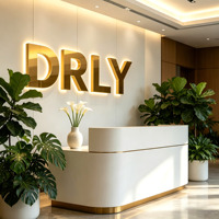 Letras con Retroiluminación LED para Negocios, Letras de Canal Metálicas Personalizadas con Retroiluminación, Letrero 3D Iluminado para Decoración de Recepción de Negocios
