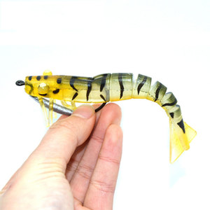 90mm 120mm Segment Soft Shrimp Lure Soft Fishing Prawn Lures