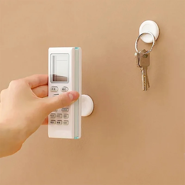 Adhesive Remote Control Holder Magnet Remote Holder Charging Organizer TV Remote Holder for Home