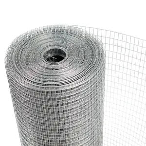12 14 16 18 Gauge Hot Dipped Electro Galvanized Welded Iron Wire Mesh Roll Good Price