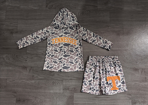 Précommande : Ensemble sweat à capuche et short pour bébés garçons Toddle Boutique, motif camouflage équipes de football, en Spandex doux et coton biologique, collection fêtes - Product Image 3