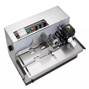 Máquina de codificación de fecha de caducidad de rueda de tinta, número de lote de código de máquina de impresión, impresora codificadora de fecha de estampado en caliente sólida automática de 2017