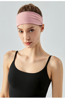 Diadema Deportiva Portátil, Adecuada para Correr, Hacer Ejercicio y Yoga, Diadema Absorbente de Sudor, Diadema de Color Sólido de Alta Calidad