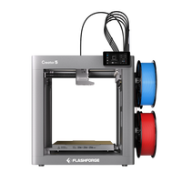 Stampante 3D Flashforge Creator 5 Open Frame, 4 Testine di Stampa, Multicolore, Multimateriale, 500% Più Veloce, Stampante FDM Senza Rifiuti e Senza Purge