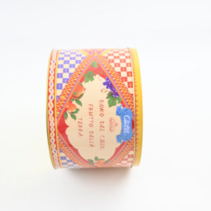 Boîte en métal ronde pour cadeaux avec impression rétro européenne, boîte en étain de qualité alimentaire pour biscuits, bonbons, emballage cadeau, couleur, motif et logo personnalisés - Product Image 4