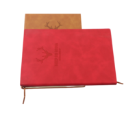 Journal intime en cuir de mouton brossé avec impression personnalisée logo personnalisé A5 B5 A6 plaine carnet de notes Solfcover