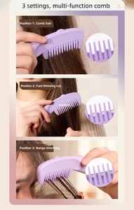 FIORTIA Nuovo Arrivo Pettine Multifunzionale per Taglio Capelli da Barbiere, Lama Regolabile di Alta Qualità, Pettini per Frangia e Capelli Sottili - Product Image 4