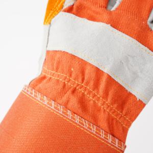 Gants <span class=keywords><strong>de</strong></span> soudage en cuir <span class=keywords><strong>de</strong></span> vache véritable, doublure isolante anti-étincelles, paume renforcée, antidérapants, pour travaux <span class=keywords><strong>de</strong></span> soudage métallique - Product Image 2