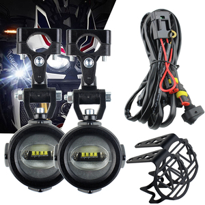 Feux antibrouillard LED pour moto avec câble de relais, lampe antibrouillard auxiliaire 40W pour BMW K1600 R1200GS <span class=keywords><strong>1250GS</strong></span> GS LC <span class=keywords><strong>Adventure</strong></span> - Product Image 6
