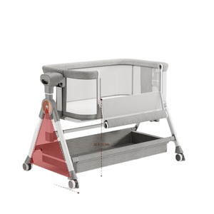Lit d'appoint pliable multifonctionnel et portable pour bébés de 0 à 3 ans, avec cadre métallique sûr et design moderne – Nouveauté été, vente chaude - Product Image 1