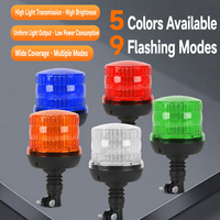 Luz de Señalización de Tráfico para Camiones, Luz Estroboscópica de Advertencia de Emergencia, Luces Intermitentes de Poste, 12-24V DC, IP65, Impermeable, Ámbar, 60 LED