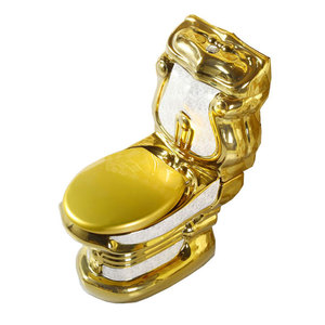 Sang trọng cổ điển gốm WC washdown hai mảnh nhà vệ sinh bát màu phòng tắm bồn rửa vàng Nhà vệ sinh chỗ ngồi vàng Nhà vệ sinh thiết lập - Product Image 6