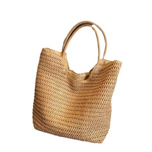 Bolso de Hombro Portátil de Gran Capacidad para Mujer, Novedad 2026, de Ganchillo Cóncavo, con Forro de Paja, Elegante y a la Moda - Product Image 5