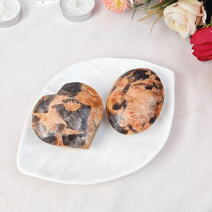 <span class=keywords><strong>Pierre</strong></span> <span class=keywords><strong>de</strong></span> palmier en cristal en gros, cœur en <span class=keywords><strong>pierre</strong></span> <span class=keywords><strong>de</strong></span> <span class=keywords><strong>lune</strong></span> pêche et quartz fumé en symbiose, décoration d'intérieur, cadeaux en cristal pour <span class=keywords><strong>la</strong></span> guérison - Product Image 3