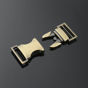 Metal Side Release Buckle DZQ024-25 Silver Black Copper For Bags Adjustable <b>Webbing</b> Hardware Fasteners Durable - Product Image 3