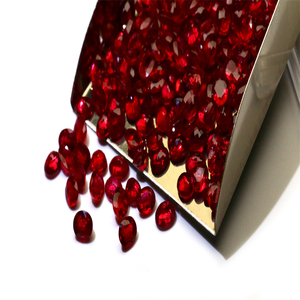 Toptan fiyat doğal gevşek taş lüks takı yüzük kolye küpe yapma taşlar kaliteli temiz renk yakut - Product Image 2