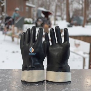 NMSHIELD Thinsulate Guantes de alta resistencia Mezcla de nitrilo PVC Guantes a prueba de frío con revestimiento completo Guantes DE TRABAJO Hombres Construcción - Product Image 4