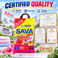 Lessive en poudre haute mousse en petits sachets de 25g et 30g, marque privée OEM, pour lavage à la main, destinée aux marchés d'Afrique et du Moyen-Orient