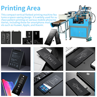 Máquina de pantalla de seda rotativa totalmente automática de brazo robótico plano personalizado no estándar para impresión de batería