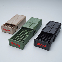 Différents modèles de boîtes et étuis de rangement pour munitions de 9 mm, portables et compacts, accessoires de tir et de chasse