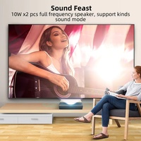 جهاز عرض ليزر منزلي من تشانغهونغ بدقة 4K UHD، 4500 لومن ANSI، ذاكرة وصول عشوائي 3 جيجابايت، ذاكرة تخزين 64 جيجابايت، تقنية HDR10+، MEMC، أجهزة عرض ليزر بدقة 4K UHD