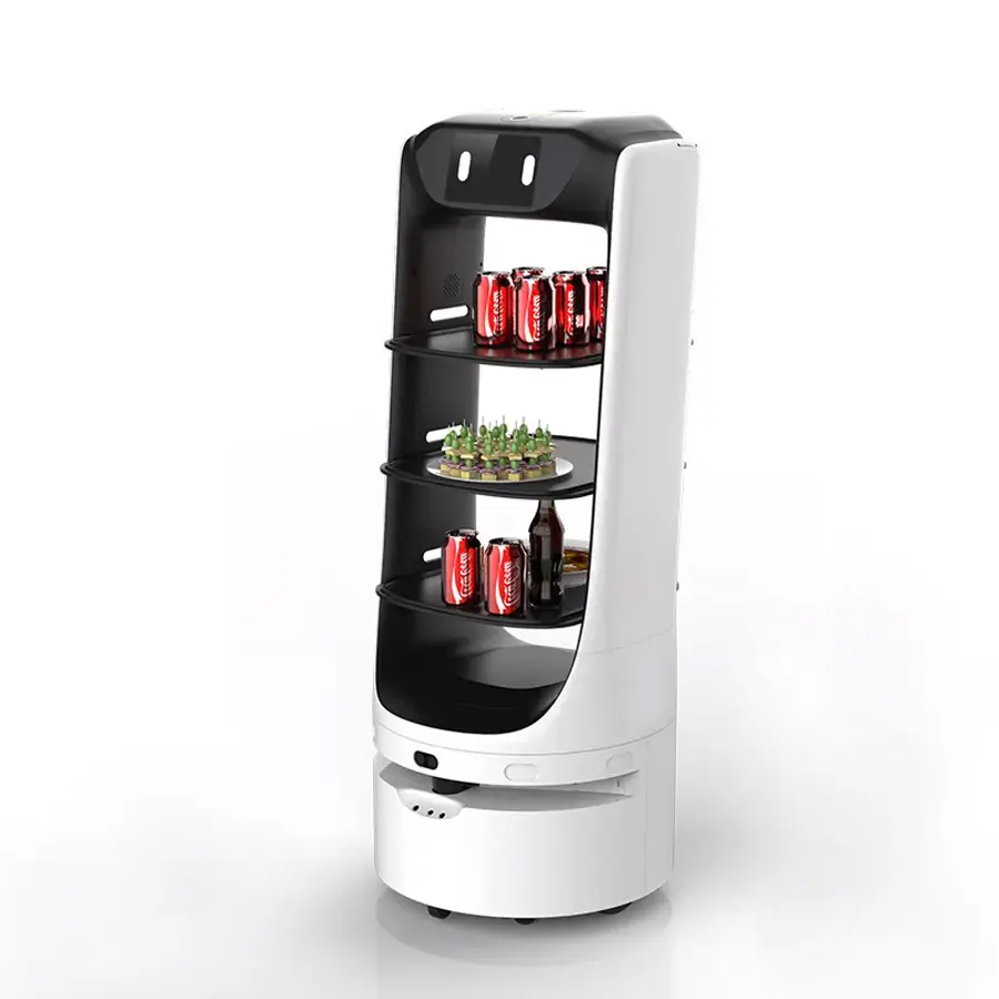 Service Food Delivery Robot Smart Waiter Design for Restaurant Coffee Shop Fast Food Shop and Pizza
