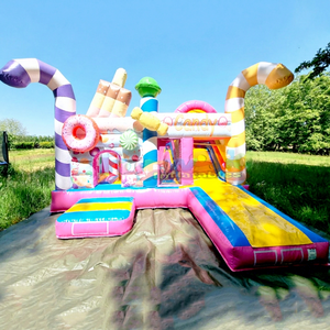 Chateau Gonflable De Candyland <b>Inflatable</b> Bouncy Castle Slide Combo Commercial Grade Bounce <b>House</b> Kids 500KG Capacity 3-Year - Product Image 1