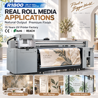 YOTTA Promotion Exceptionnelle Déstockage Imprimante UV Rouleau à Rouleau 1,8 m avec Têtes d'Impression GH2220 I3200 G5 G6 pour Papier Peint, Textile et Bannières