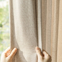 Voilages translucides en lin Wabi-Sabi, rideaux filtrants la lumière, voiles d'intimité, draperies pour balcon, tissu commercial, vente en gros, OEM