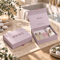 Boîte cadeau magnétique de luxe en forme de livre avec ruban réutilisable, en carton rigide, pour coffrets de soins du visage et de spa