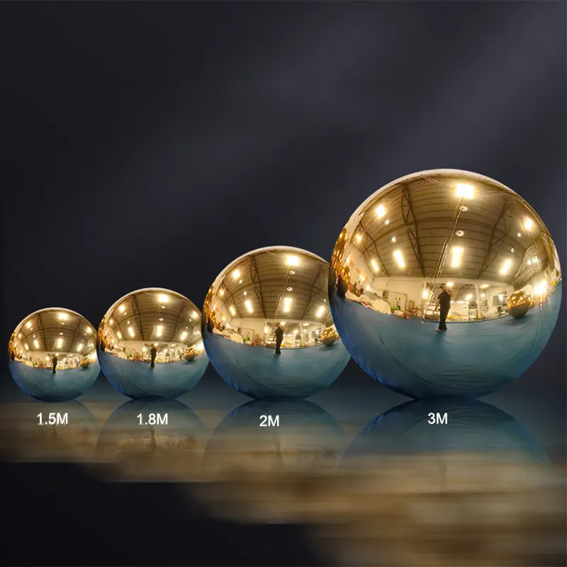 Opblaasbare Ballen Decoraties Grote Evenement Decoratie Pvc Zwevende Bol Spiegel Ballon Disco Shinny Opblaasbare Spiegel Bal