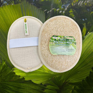 Sûr pour les peaux sensibles, éponge exfoliante KB Sun à une face, éponge de bain ovale biodégradable pour le soin de la peau et le massage du corps - Product Image 5