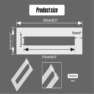 Gabarit de traçage de lignes de parking Wansheng 12x92,5 pouces en silicone pour la peinture sur asphalte et béton - Product Image 2