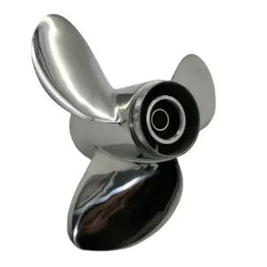 Outboard Propeller 9.9-15HP 9 1/4X12-J STAINLESS STEEL Boat Marine OUTBOARD PROPELLER 3 Blades Propeller Matched YAMAHA Engine