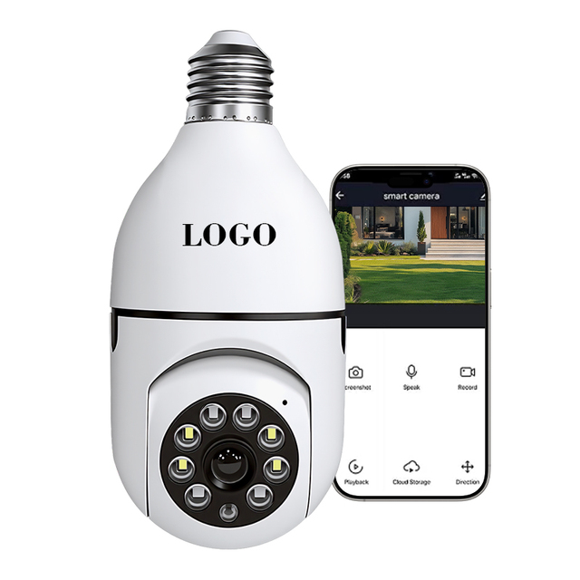 Smart Wireless HD Bulb Camera Super Night Vision Pan Tilt Security Cam Auto Tracking IP Camera Indoor Outdoor