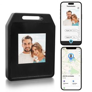 FindXeink Localisateur électronique à encre double anti-perte personnalisable, ventilateur créatif, accessoires de <span class=keywords><strong>porte</strong></span>-clés mignons pour voiture, dessin animé en acrylique - Product Image 1