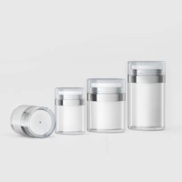 Gran oferta botella de crema al vacío botella de crema facial acrílica prensa botella de crema al vacío