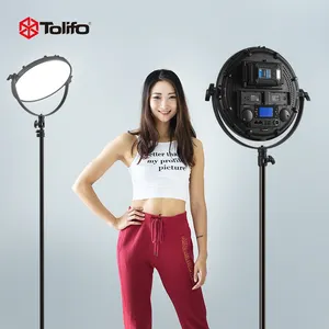 TOLIFO-Luz LED RGB para fotografía, iluminación de relleno suave a todo Color, compatible con APP DMX 360, fabricante OEM