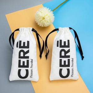 Bolsas de Lona Reciclada Personalizadas al por Mayor, Bolsas de Algodón con Cordón Personalizadas para Empaque de Joyería, Pulseras y Anillos - Product Image 5