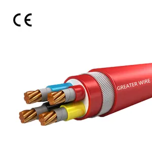 Großhandelspreis 2 3 4 5 Kupferkerne 185 mm 240 mm SWA XLPE Stahldraht Verbundkabel Unterirdisches Elektrizitätskabel