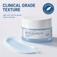 Crème Contour des Yeux Anti-Rides, Anti-Cernes, Anti-Poches et Anti-Rides Fines à la Céramide, GHK-Cu, Peptide de Cuivre Bleu et Acide Hyaluronique
