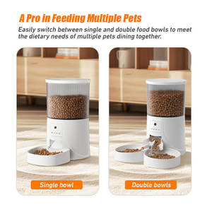 Nuevo Smart 4L Alimentador de mascotas para perros de gran capacidad Microchip Visualización de video remota automática Alimentado por carga Wifi Cuenco para mascotas Comida de plástico - Product Image 5