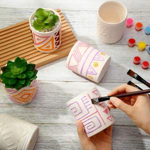 12 Macetas de Cerámica para Pintar, Macetas de Cerámica Listas para Pintar, Mini Macetas de Cerámica para Suculentas, Mini Macetas para Plantas - Product Image 3