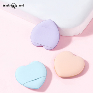 Beauty Planet 5 piezas logotipo personalizado lindas esponjas <span class=keywords><strong>de</strong></span> maquillaje <span class=keywords><strong>con</strong></span> caja al por mayor Mini Finger Puff Under Eye Foundation <span class=keywords><strong>corrector</strong></span> Puff - Product Image 5