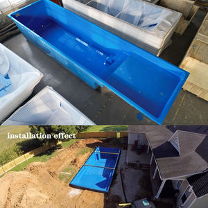 Grand coffrage modulaire en fibre de verre pour piscine creusée avec dimensions personnalisées et résistance aux UV pour spas et jardins extérieurs - Product Image 2