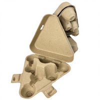 Contenants d'emballage pour œufs écologiques réutilisables personnalisés de 7 œufs, cartons à œufs en papier ondulé compostables pour aliments disponibles
