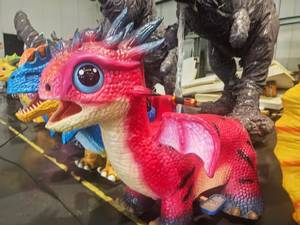 Scooter de Dinosaurio y Animales para Niños, Atracción de Parque de Diversiones, Diseño Realista y Atractivo para Niños, Modelo LCkidride - Product Image 3