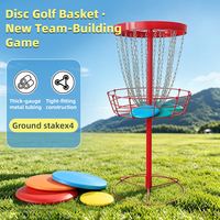 Panier de golf à disques professionnel 24 chaînes, cible en acier, cadre antirouille, portable, détachable, montage facile, vente en gros, couleur personnalisée